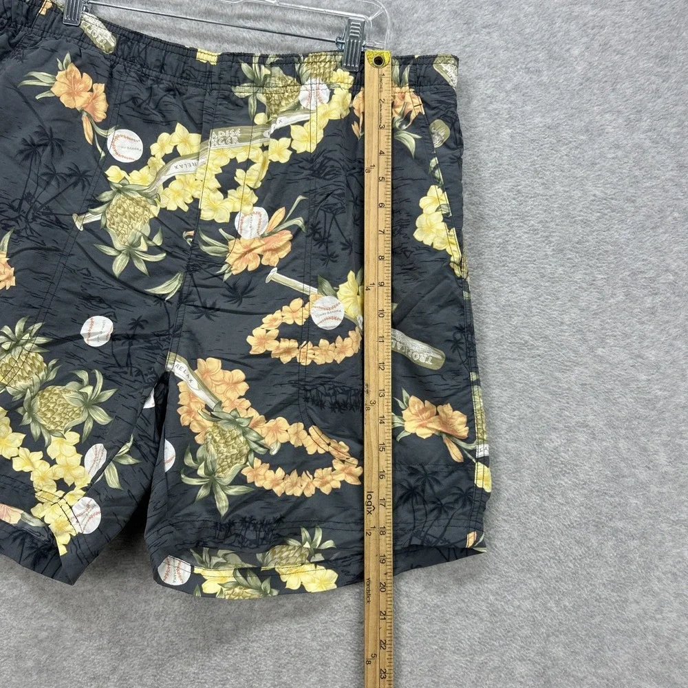 Tommy Bahama Swim Shorts Mens Large Hawaiian Tropical Slugger Baseball Relax Y2K